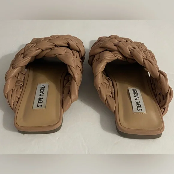 STEVE MADDEN Marina Sandals, Woven, Braided, Sz 7, Flats, Minimalist, Boho - Picture 9 of 14